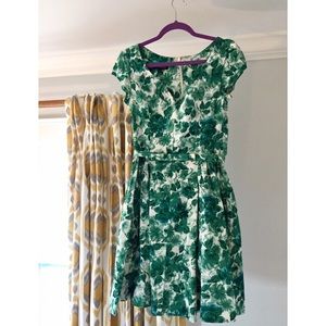 Jade Watercolor Liz Dress